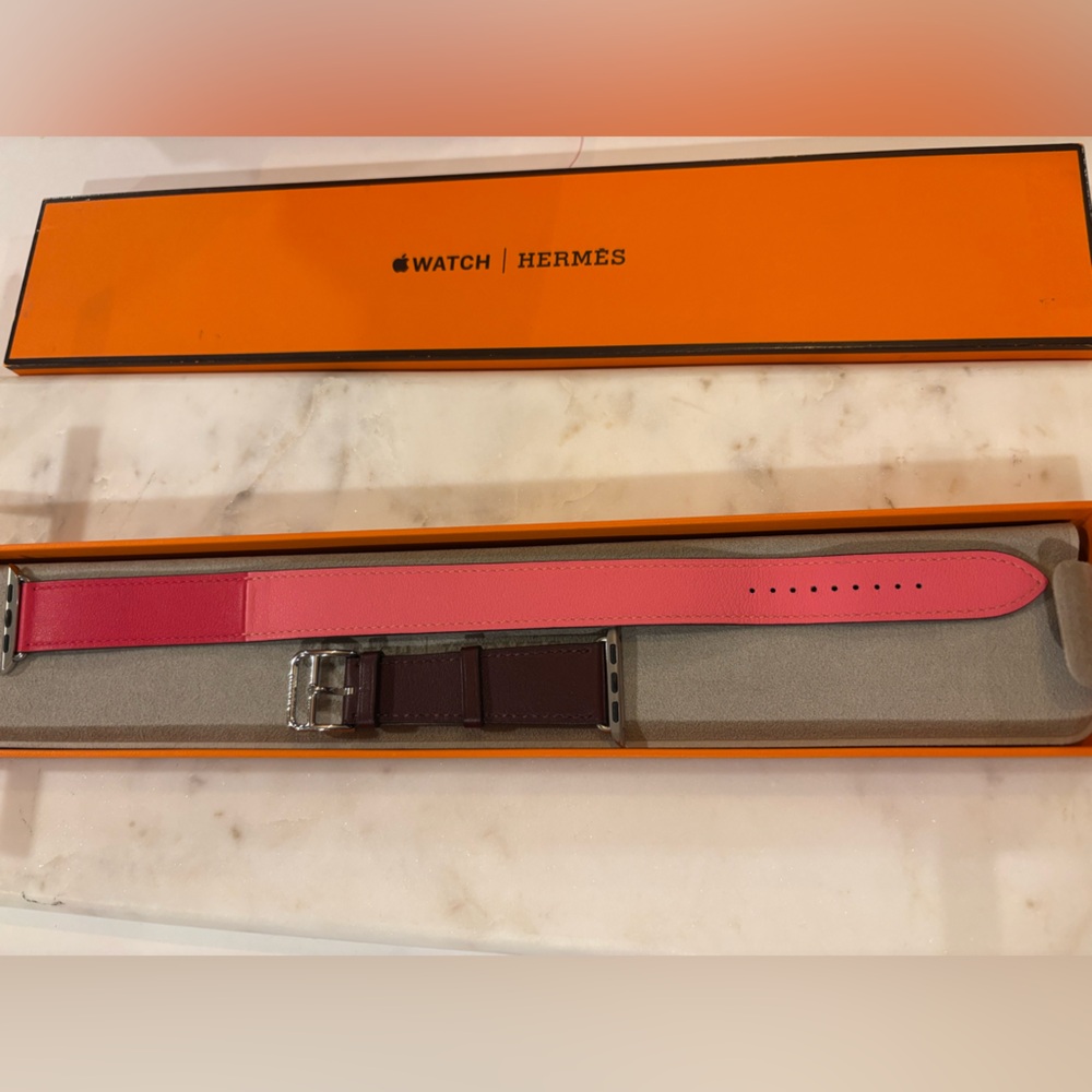 Apple Watch Hermes 40mm Rose Azalee/Capucine/ Ambre Double Tour